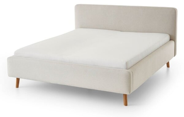 Letto matrimoniale imbottito color crema rete non inclusa 160x200 cm Mattis – Meise Möbel