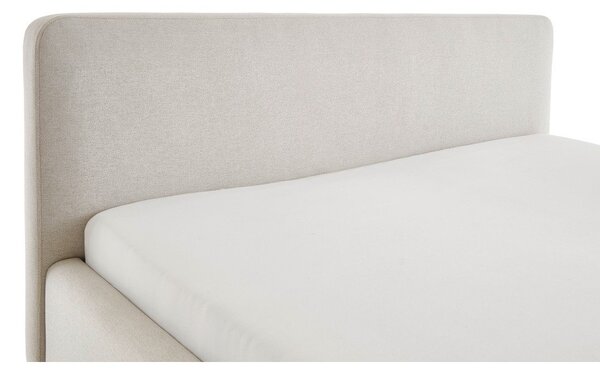 Letto matrimoniale imbottito color crema rete non inclusa 160x200 cm Mattis – Meise Möbel