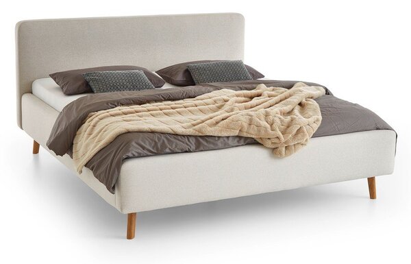 Letto matrimoniale imbottito color crema rete non inclusa 160x200 cm Mattis – Meise Möbel