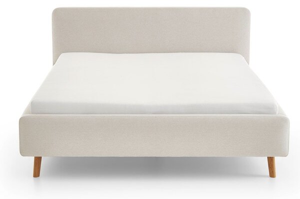 Letto matrimoniale imbottito color crema rete non inclusa 160x200 cm Mattis – Meise Möbel
