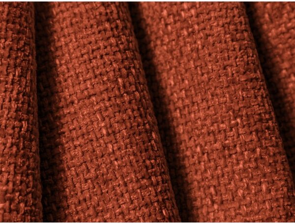 Poltrona color mattone con rivestimento in ciniglia Lupine – Micadoni