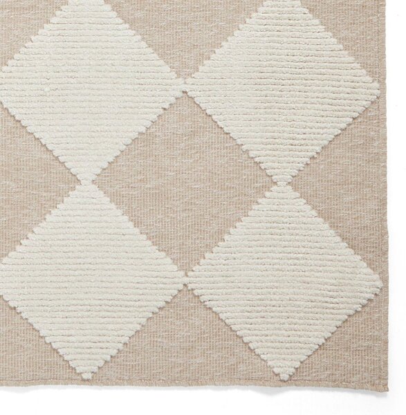 Tappeto bianco e beige lavabile 160x230 cm Lyna Beige&White – Think Rugs