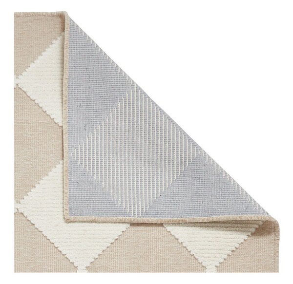 Tappeto bianco e beige lavabile 160x230 cm Lyna Beige&White – Think Rugs
