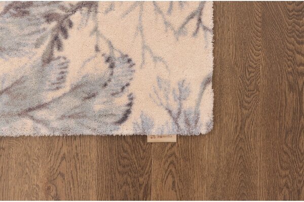 Tappeto color menta/beige in lana 133x190 cm V&A Calisia Kelp – Agnella