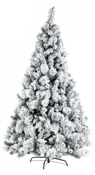 ALBERO DI NATALE INNEVATO MOLTO FOLTO 604 RAMI VERDE INBIANCATO NEVE 180CM  REALISTICO ALTA QUALITA PIEDE IN METALLO - Parole e Pensieri