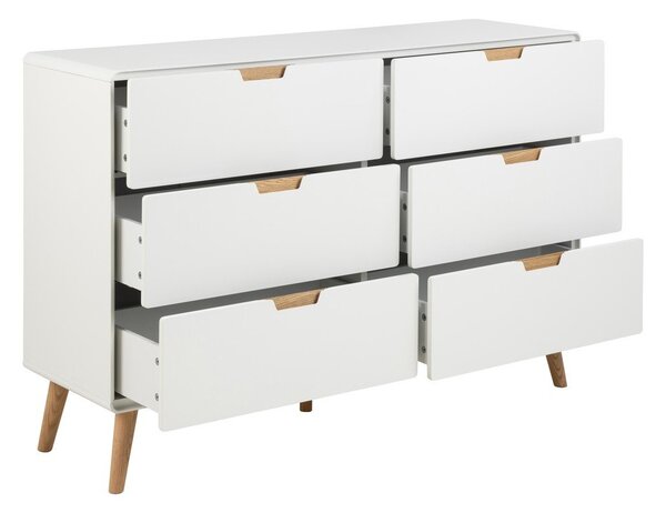 Cassettiera bianca 135x90x40 cm Lowell - Actona