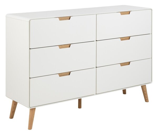 Cassettiera bianca 135x90x40 cm Lowell - Actona