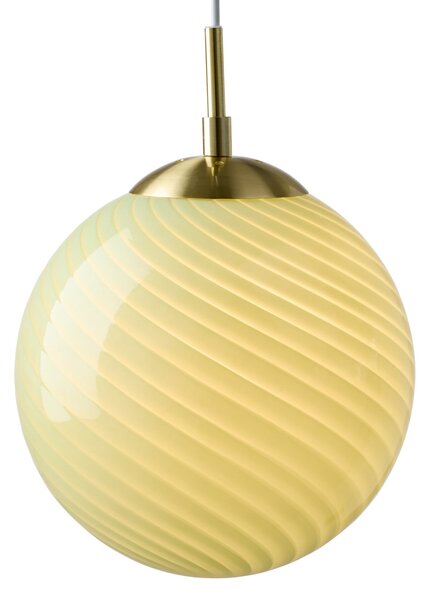 Lampada a sospensione Halo Design, CANDY BALL, dimmerabile, Verde, Soggiorno, Vetro, Design