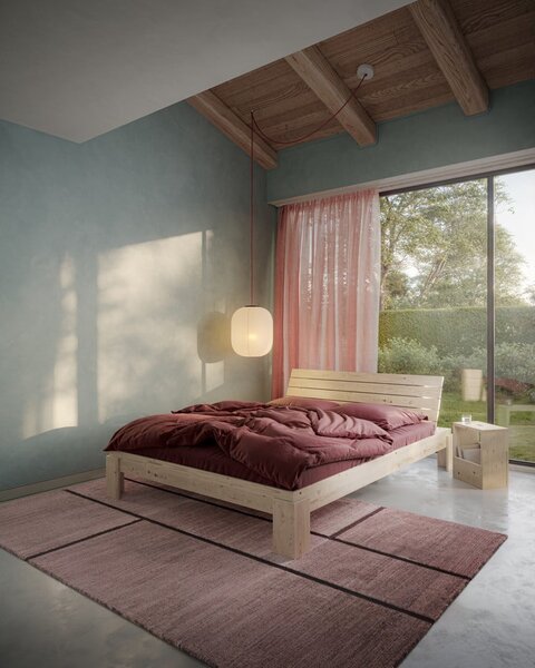 Comodino di colore naturale in pino massiccio Grab It – Karup Design