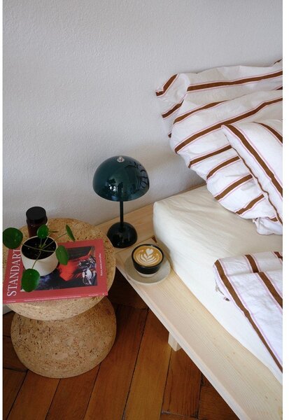 Letto singolo di colore naturale in pino massiccio con rete inclusa 120x200 cm Japan – Karup Design