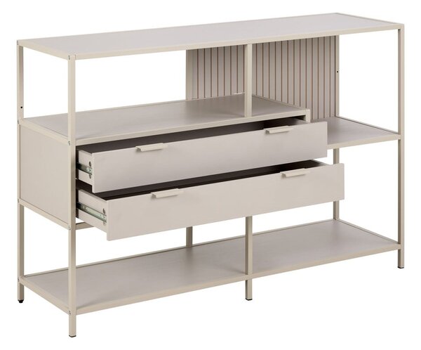 Libreria grigia 114x78x35 cm Seaford - Actona