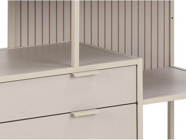 Libreria grigia 114x78x35 cm Seaford - Actona