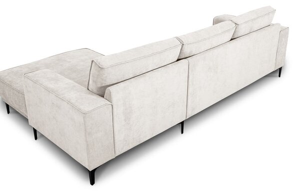 Divano angolare color crema (con penisola a destra) Copenhagen – Scandic
