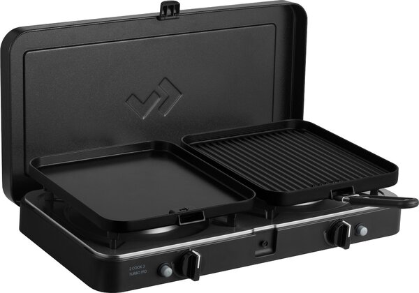 Cadac 2-Cook Turbo FFD Deluxe 50mbar BBQ a gas griglia da tavolo griglia da campeggio 203F2C-20-EN