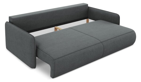 Divano grigio allungabile/con contenitore 216 cm Nanea – Makamii