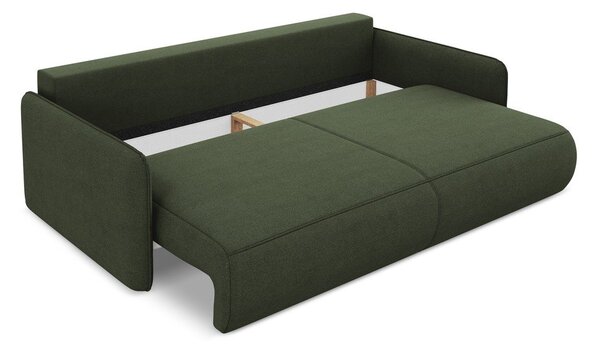 Divano verde allungabile/con contenitore 216 cm Nanea – Makamii