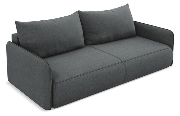 Divano grigio allungabile/con contenitore 216 cm Nanea – Makamii