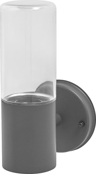 LEDVANCE ENDURA CLASSIC FIGO CYL W luce per esterni, luce a parete, grigio scuro, acciaio inox, installazione rapida e semplice, classe di protezione IP44, uso esterno flessibile