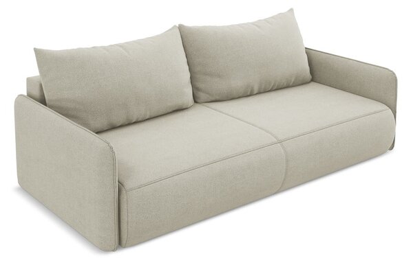 Divano color crema allungabile/con contenitore 216 cm Nanea – Makamii