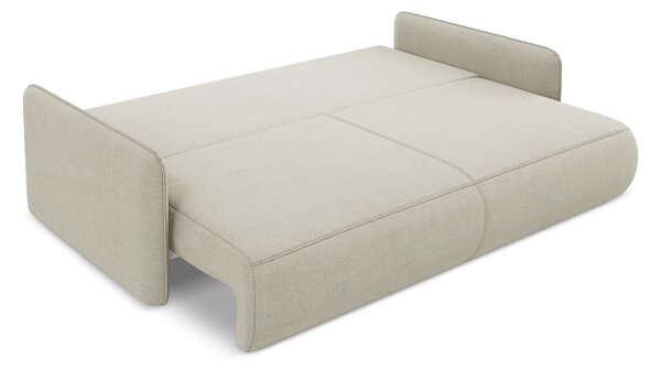 Divano color crema allungabile/con contenitore 216 cm Nanea – Makamii