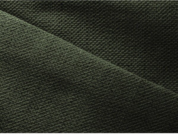 Divano angolare verde allungabile/con contenitore (con penisola a destra) Nanea – Makamii