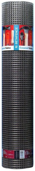 Rete elettrosaldata per recinzione con triplice strato di zinco nella saldatura maglia 6x6 Rotolo 25 mt Alta 100 cm