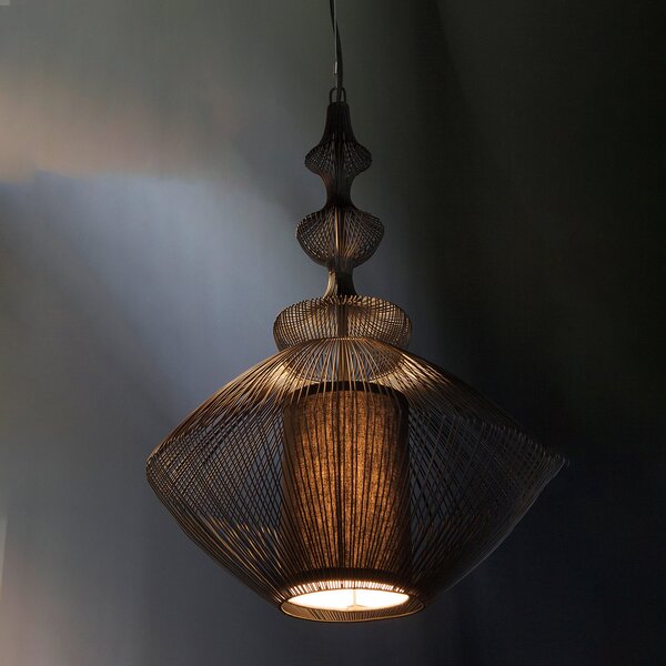 Lampada a sospensione Forestier, Opium, dimmerabile, Nero, Soggiorno, Metallo, Design