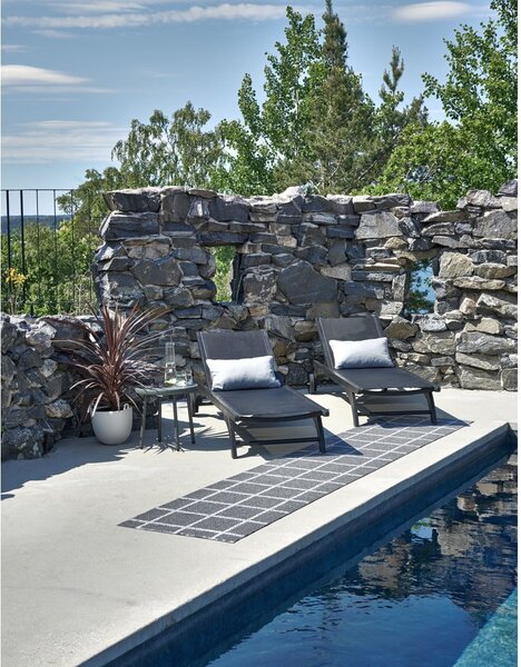Tappeto da interno/esterno color antracite 70x100 cm Ada Granit – Pappelina