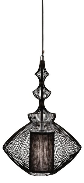 Lampada a sospensione Forestier, Opium, dimmerabile, Nero, Soggiorno, Metallo, Design