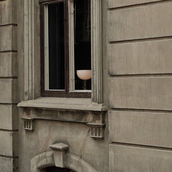 Lampade da tavolo New Works, Kizu Small, Rosso, Soggiorno, Marmo, Design