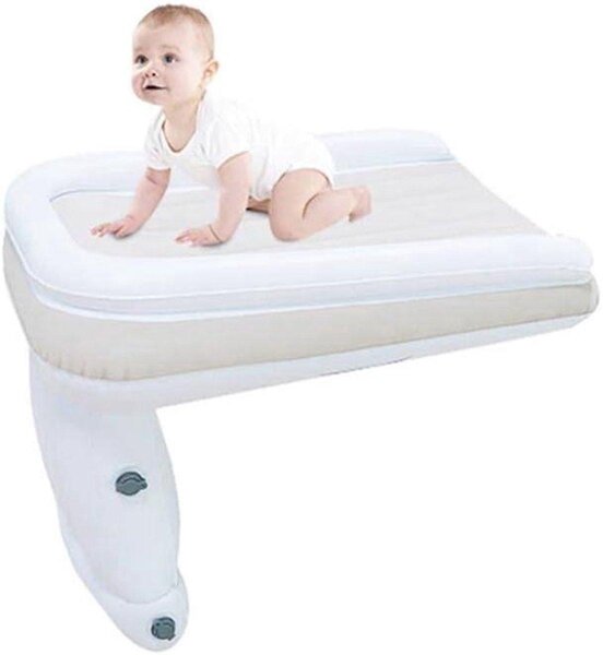 Letto gonfiabile a forma di aeroplano per bambini piccoli, ideale per i viaggi: confortevole e pratico - confezione singola