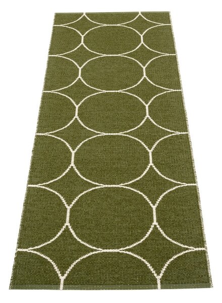 Passatoia da interno/esterno verde scuro 70x200 cm Boo Dark Olive – Pappelina