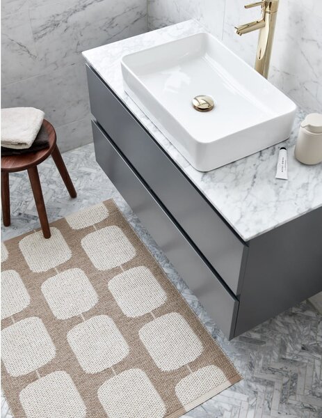 Tappeto da interno/esterno beige/color crema 70x100 cm Sten Light Nougat – Pappelina