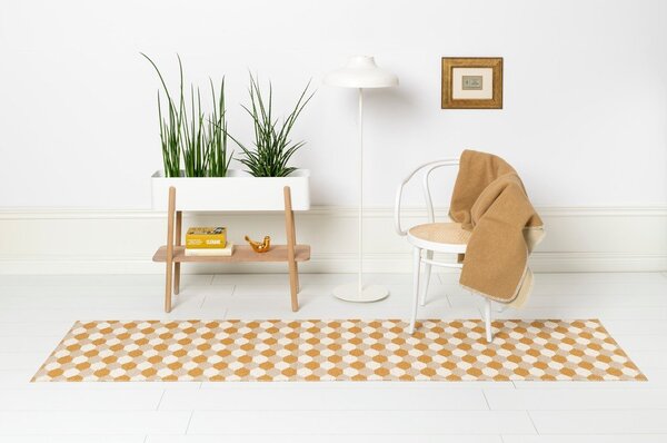 Passatoia da interno/esterno giallo ocra 70x160 cm Dana Ochre – Pappelina