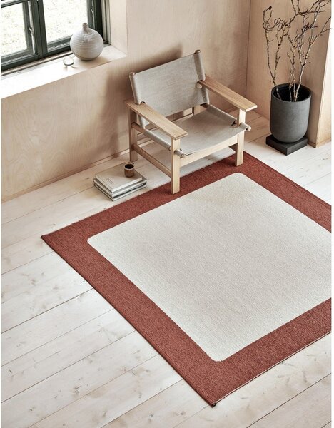 Passatoia da interno/esterno color mattone/color crema 70x240 cm Ilda Brick – Pappelina