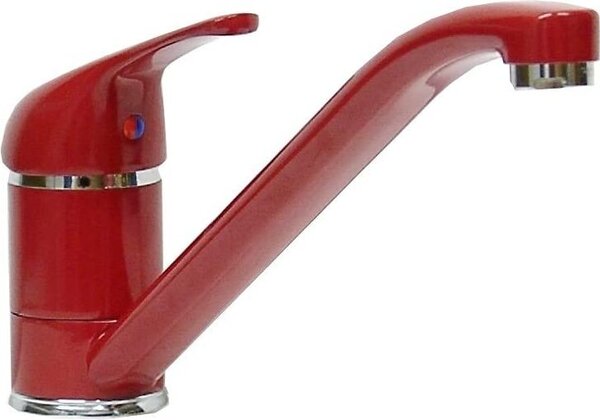 Miscelatore monocomando per cucina Miscelatore per lavello Rubinetto per lavello Rosso Bassa pressione
