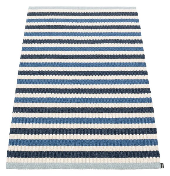 Tappeto da interno/esterno blu/color crema 70x120 cm Teo Denim – Pappelina