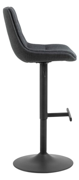 Sgabello da bar grigio con altezza regolabile (altezza seduta 65 cm) Adisa - Actona