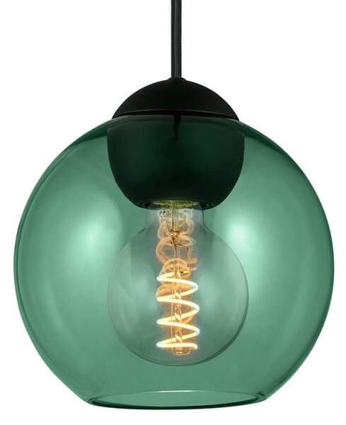 Lampada a sospensione Halo Design, BUBBLES, dimmerabile, Verde, Soggiorno, Vetro, Design