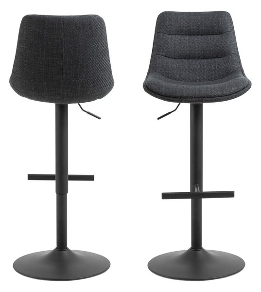 Sgabello da bar grigio con altezza regolabile (altezza seduta 65 cm) Adisa - Actona