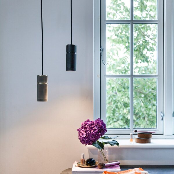 Lampada a sospensione Halo Design, HALO, dimmerabile, Nero, Soggiorno, Alluminio, Design
