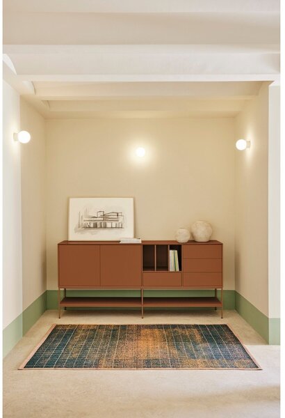 Cassettiera nera 220x98x45 cm Platt – Teulat
