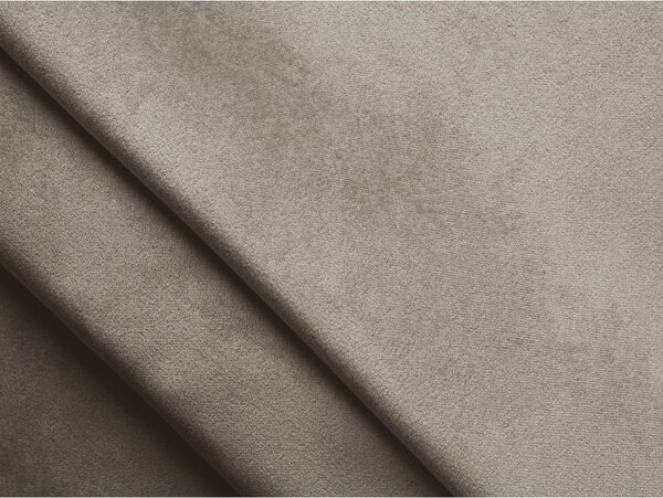 Letto matrimoniale imbottito tortora con contenitore con griglia 180x200 cm Hauke - Makamii