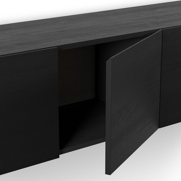 Mobile TV nero 180x38x35 cm Daroca – Marckeric