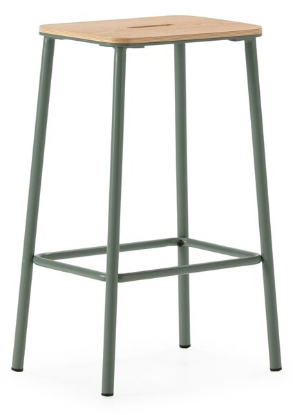 Set di sedie da bar verde 2 pz (altezza della seduta 65 cm) Abba – Marckeric