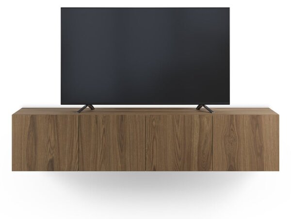 Mobile TV di colore naturale con effetto rovere 180x38x35 cm Daroca – Marckeric