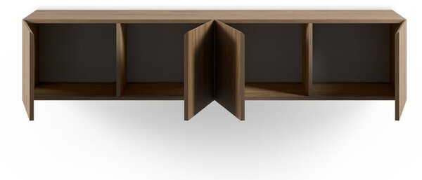 Mobile TV di colore naturale con effetto rovere 180x38x35 cm Daroca – Marckeric