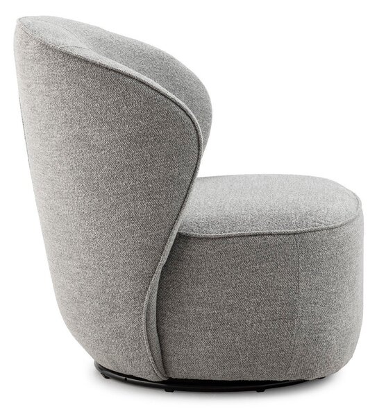 Poltrona grigio chiaro girevole Edna – MOME