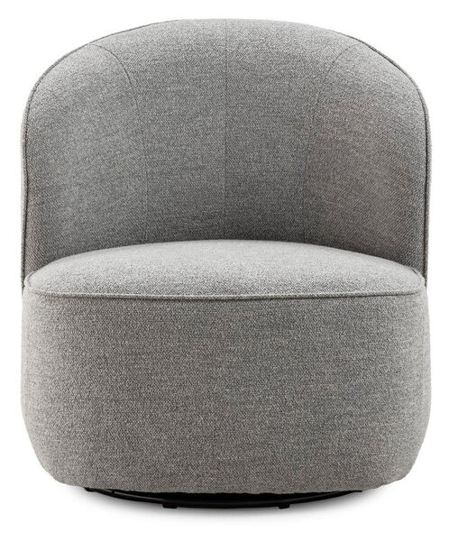 Poltrona grigio chiaro girevole Edna – MOME