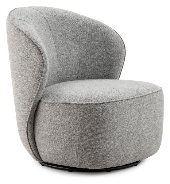 Poltrona grigio chiaro girevole Edna – MOME